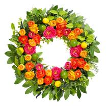 Guirlanda de Primavera Vsonker 66 cm com Limões e Flores para Uso Interno e Externo