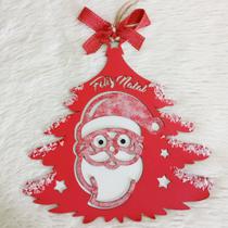 Guirlanda Decoração de Porta De Natal Verde Vermelha Papai Noel Árvore De Natal 30cm Guirlanda Decoração de Porta De Natal Verde Vermelha Papai Noel Árvore De Natal 30cm