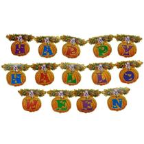 Guirlanda Decorativa Halloween 3D Com Glitter Multepocas