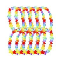 Guirlanda Floral Do Havai Conjunto De 10 Peças Leis Colar Havaiano Decoração De Fazenda Tecido