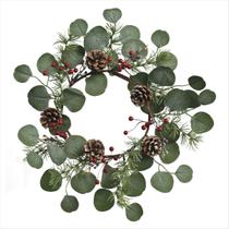 Guirlanda Galhos Pinhas Berries 43Cm Magizi Natal