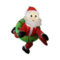 Guirlanda Inflável De Papai Noel De 3,2 Pés, Decorações De Natal Para Jardim Externo, Luzes De Guirlanda Inflável De Papai Noel De 3,2 Pés, Decorações De Natal Para Jardim Externo, Luzes De