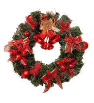 Guirlanda Natal Decoração Vermelha Luzes De Fada 45x45cm - Amor Lindo Boutique