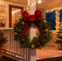 Guirlanda Natal Enfeite Decoração Natalina Porta Galhos Luxo