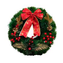 Guirlanda Natalina Verde Berry's com Laço 46cm DRM2269 Guirlanda Natalina Verde Berry's com Laço 46cm DRM2269