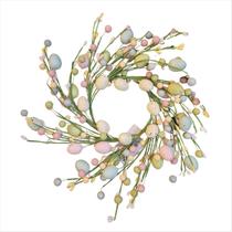 Guirlanda Ovos Colorido Arco Porta Páscoa Decoração 28cm Guirlanda Ovos Colorido Arco Porta Páscoa Decoração 28cm