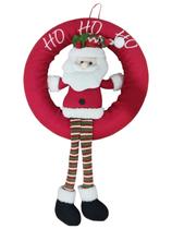 Guirlanda Papai Noel 61cm com Pernas Moles HOHOHO