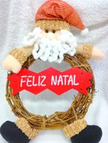 Guirlanda Papai Noel Feliz Natal Enfeite de Porta Natalino