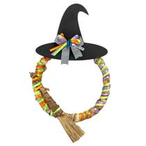 Guirlanda Sisal Com Chapéu De Bruxa Decorativo Halloween