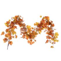 Guirnalda Artificial de Hojas Otoñales Naranja Vickerman 150 cm Guirnalda Artificial de Hojas Otoñales Naranja Vickerman 150 cm