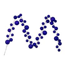 Guirnalda de Alambre con Bolas y Ramas de Perlas Moradas Vickerman 3 m Guirnalda de Alambre con Bolas y Ramas de Perlas Moradas Vickerman 3 m