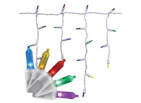 Guirnalda de luces Celebrations CMAS en forma de carámbano multicolor 1.8 m 100 unidades