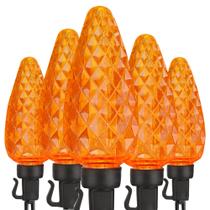 Guirnalda de Luces ODEETRONIC de 10 metros con 50 LED Naranja C9 120V Impermeable