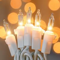 Guirnalda de luces Oopswow, 100 unidades, 7 m, incandescentes color blanco cálido