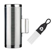 Guiro Shaker EASTROCK Percussão em aço inoxidável de 12,5 cm