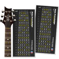 Guitar Fretboard Note Map Decalques/Adesivos Note Knowledge