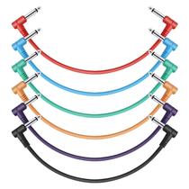 Guitar Patch Cable Donner, pacote de 30 cm com 6 pedais de efeito