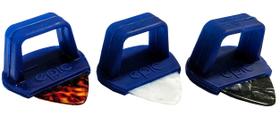 Guitar Pick Grips GripGenie, pacote com 3 palhetas médias, 0,71 mm