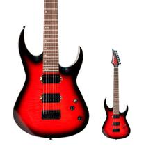 Guitarra 7 Cordas Super Strato Waldman WIG527 QRD Quilted Red