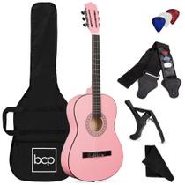 Guitarra Acústica Best Choice Products para Iniciantes - 38 Polegadas - Rosa Guitarra Acústica Best Choice Products para Iniciantes - 38 Polegadas - Rosa