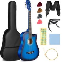 Guitarra Acústica CAHAYA CY0354 38" Cutaway - Aço e Kit Incluso