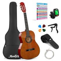 Guitarra acústica Moukey 36 para iniciantes e crianças, tamanho 3/4 com kit