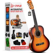 Guitarra Acústica Pyle 3/4 para Crianças - Tamanho Junior (36 Polegadas)