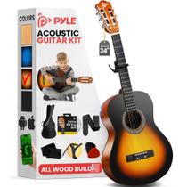 Guitarra Acústica Pyle Beginner 1/2 Junior 34" com Acessórios Guitarra Acústica Pyle Beginner 1/2 Junior 34" com Acessórios