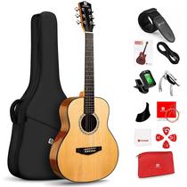 Guitarra Acústica Vangoa 3/4 (36 Polegadas) com Acessórios - Madeira Spruce Guitarra Acústica Vangoa 3/4 (36 Polegadas) com Acessórios - Madeira Spruce