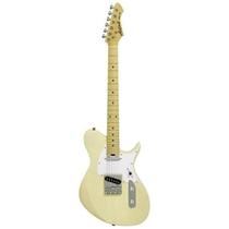 Guitarra Aria J-TL See-Through Vintage White CS-1/OS-1 Basswood Maple 24 Trastes
