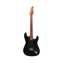 Guitarra Benson Hardy 901 Strato Preto Bk Gold Com Bag