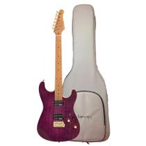 Guitarra Benson Hardy S Modern Purple Burst com Capa 2 Humbuckers, 24 Trastes