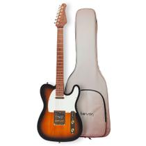 Guitarra Benson Telecaster Hardy Series SS 904 Gold Sunburst Escudo Branco Com Bag