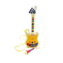 Guitarra Brinquedo Infantil Musical com Microfone