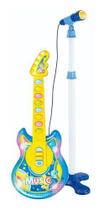 Guitarra com microfone pedestal infantil