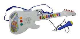 Guitarra Com Microfone Som E Luz Musical Infantil Educativo