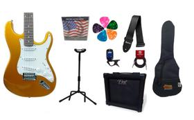 Guitarra Condor Strato RX10 GDN Dourada Completo Kit Mãe