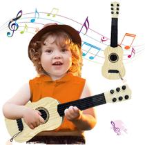 Guitarra de brinquedo Blvochnnt Kids de 6 cordas Mini Baby 43 cm com palheta Guitarra de brinquedo Blvochnnt Kids de 6 cordas Mini Baby 43 cm com palheta