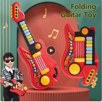 Guitarra de instrumento musical dobrável para crianças