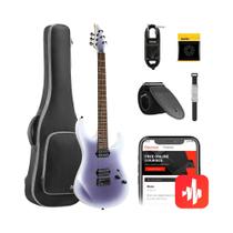 Guitarra Donner DMT100 Gradient Violet Corpo Poplar Braço Maple Escala Laurel Captadores HH Ferragens Pretas com Bag