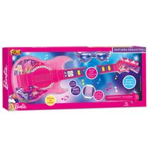 Guitarra Dreamtopia Barbie Mp3 Microfone Óculos Som Luz Fun