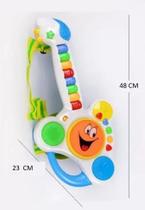 Guitarra E Tambor Infantil Com Som E Luzes .