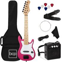 Guitarra elétrica Best Choice Products Kids Beginner Pink