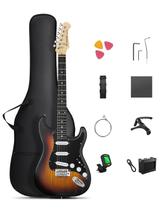 Guitarra elétrica Donner DST-80 99cm com amplificador e acessórios vermelhos Guitarra elétrica Donner DST-80 99cm com amplificador e acessórios vermelhos