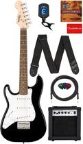 Guitarra Elétrica Fender Squier Mini Strat 3/4 Canhota Preta
