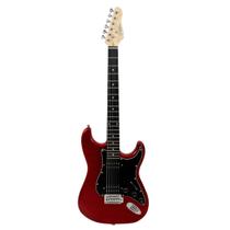 Guitarra Elétrica Giannini G-102 Metallic Red com escudo Black (MR/BK)