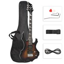 Guitarra Elétrica GLARRY Flame com Captadores HSH e Kit de Acessórios Guitarra Elétrica GLARRY Flame com Captadores HSH e Kit de Acessórios