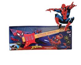 Guitarra Elétrica Infantil Homem Aranha Spider Man Marvel Com Luz e Som