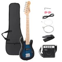 Guitarra Elétrica Infantil ZENY 30 Polegadas com Amplificador 5W e Bolsa