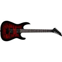 Guitarra Elétrica Jackson JS11Q Dinky Transparent Red com Tampo Quilted